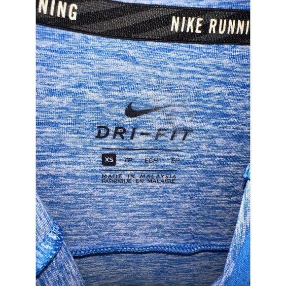 EUC Nike Running Dri Fit Hooded Pullover 685818 Women's Element Hoodie XS Blue - Picture 4 of 9
